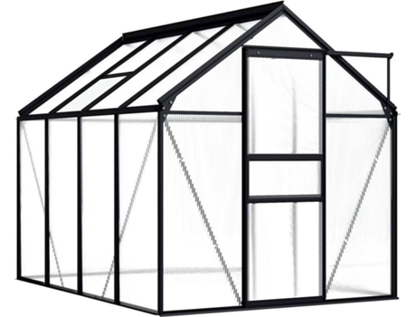 Invernadero VIDAXL de Aluminio Gris Antracita 4,75 m²