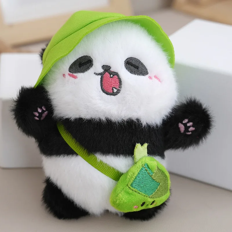 (verde) Lindo Llavero De Peluche De Panda Chino, Accesorios Para Mochila
