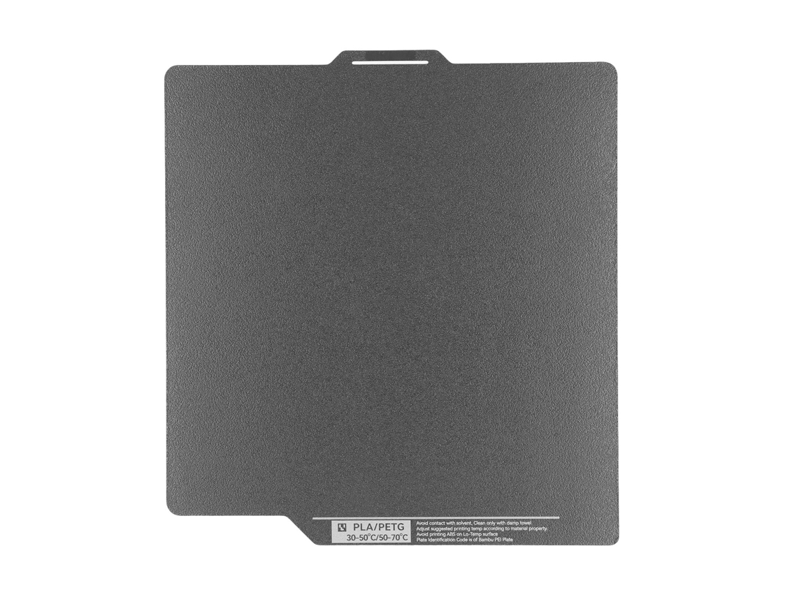 Placa De Construcción De Resorte De Acero Pei De 257x257 Mm Para Impresora 3d Bambu Lab X1 Plp Pls