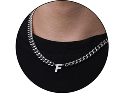 2026-cadena De Eslabón Cubano Con Letra Inicial A-z De Acero Inoxidable 6.5mm 18+2 Pulgadas Regalo De Joyería Para Hombres Mujeres Niños