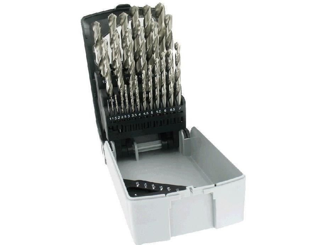 Caja De Broca De Metal Tivoly Hss Rectificada 25 Brocas De 1 A 13mm Caja Económica Inquebrantable