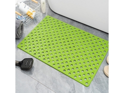 Alfombrilla De Baño Antideslizante Para Masaje De Pies Con Ventosa Y Orificio De Drenaje (verde Hierba/46 X 79 Cm) Digitallab