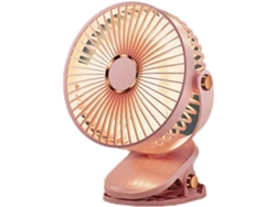 Ventilador Portátil Led Para Camping Con Luz Nocturna, Recargable Por Usb, Silencioso Y