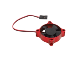 Ventilador de refrigeración para coche RC de 35x35 mm, aluminio rojo.