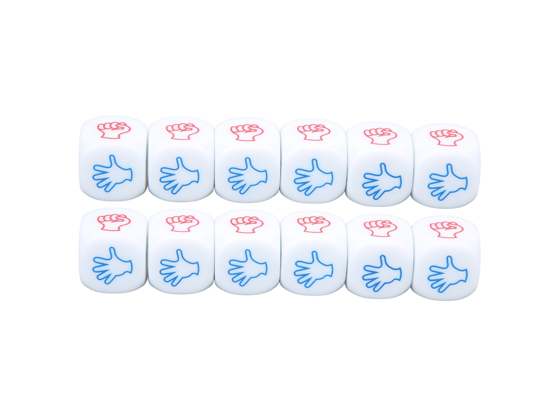 2026-set De 12 Dados De 20mm Blancos De 6 Caras Con Bordes Redondeados Exquisitos Portátiles Para Juegos