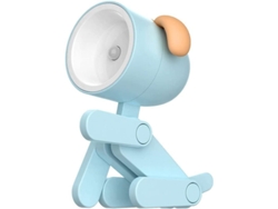 2026-luz Nocturna Led Cute Con Soporte Para Teléfono Ajustable, Lámpara De Escritorio Mini Para Niños (perro, Azul)