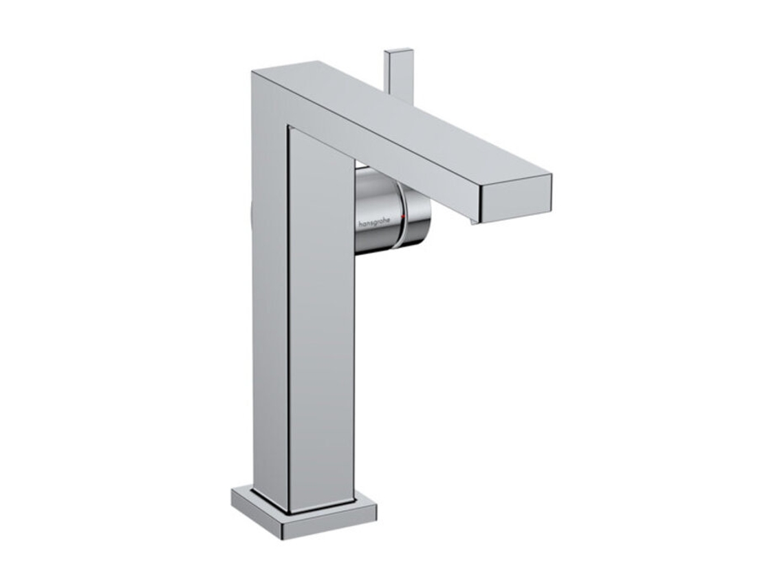HANSGROHE Tecturis E Fine mezclador monomando de lavabo 150, proyección 157mm, desagüe automático, CoolStart, EcoSmart+, 73040, Color: cromado