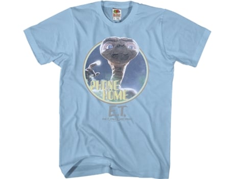 Camiseta Unisexo DEEPSTONE Light Blue Phone Home ET Azul claro (M)