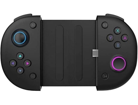 YIZHOOD Controlador de juegos inalámbrico Controlador de juegos telescópico para Android Tablet Pc TV BoxNegro YIZHOOD