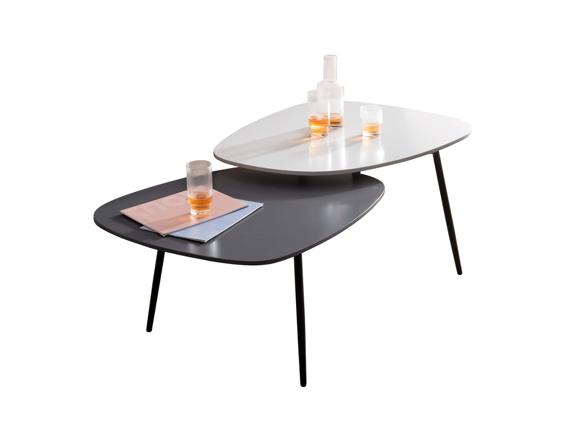 Mesa auxiliar Bora con 2 tableros IVOL