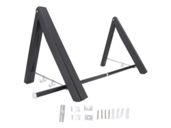Percha de pared retráctil de aluminio negro plegable para armario, dormitorio y balcón.