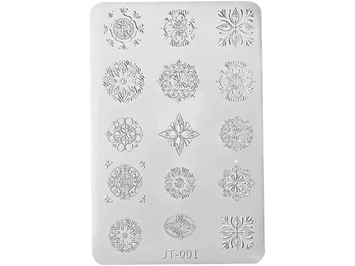 Hermoso Molde De Silicona Resistente Para Uñas Con Estampado Floral En Relieve 3d En Varios Tamaños.