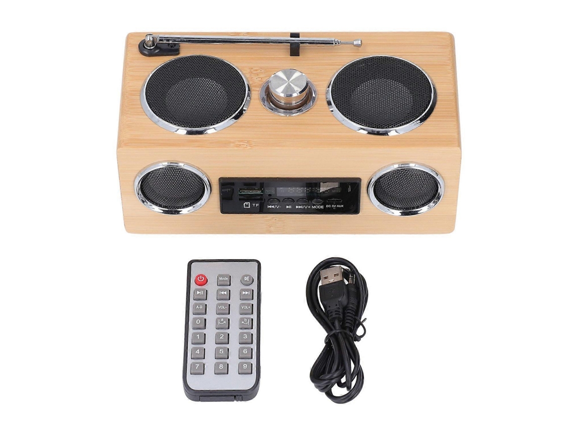 Altavoz Bluetooth retro estéreo inalámbrico Bluetooth 5.0 Radio AM FM Pequeño altavoz Bluetooth vintage para Chennnls