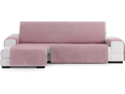 Funda de Chaise Longue Izquierda EYSA Prática Premium Valeria Tejido Elástico (240 x 80 x 220 cm - Poliéster y Algodón - Rosa)