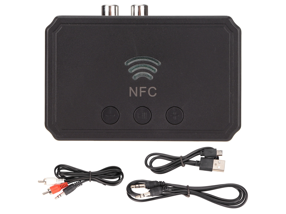 Adaptador Bluetooth 5.0 Con Nfc Para Ordenador De Sobremesa, Receptor Inalámbrico Con Interfaz De 3,5 Mm Y Reproducción Mediante Unidad Usb.