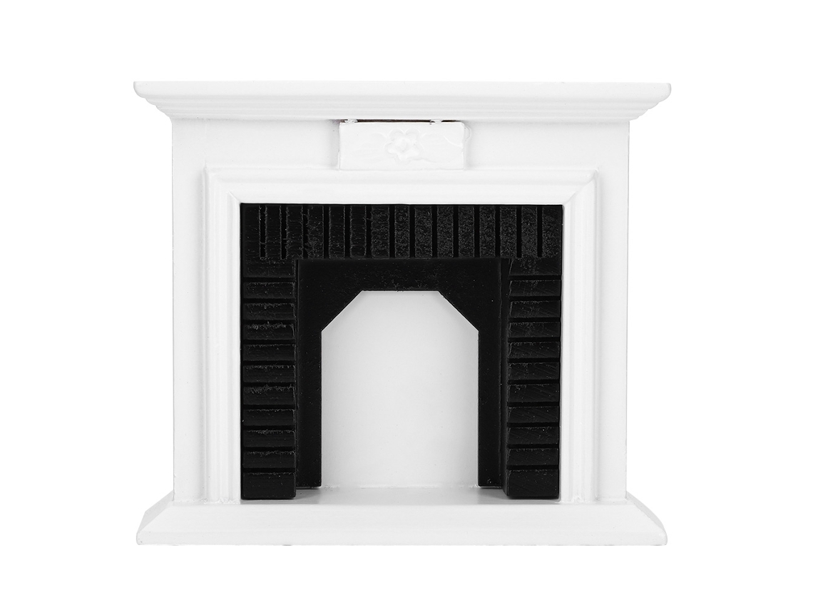 Dan26-chimenea De Madera En Miniatura 1:12 Para Casita De Muñecas, Mueble Y Accesorio Decorativo De Juguete