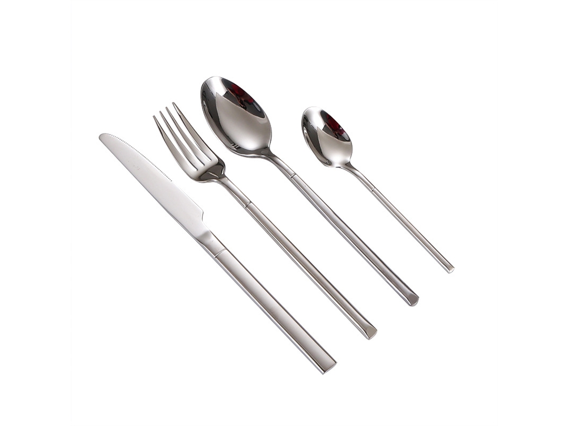 Juego De Vajilla De Lujo De Acero Inoxidable 304: Cuchillo, Cuchara Y Tenedor De Alta Calidad