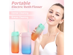 Irrigador bucal Mini portátil Impermeable Hilo dental eléctrico inteligente para ortodoncia-Polvo azul DIGITALLAB