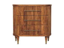 Cómoda acanalada Emerson de ARTISAN FURNITURE EST 1995 TM con 3 cajones en madera maciza