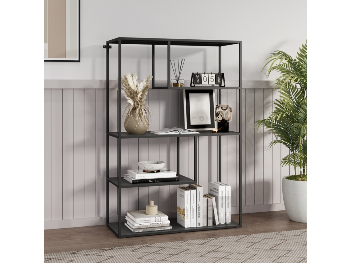 Librería [EN.CASA] (Acero - Negro)