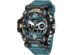 Reloj deportivo militar resistente al agua para hombre, cronómetro con alarma LED multifuncional