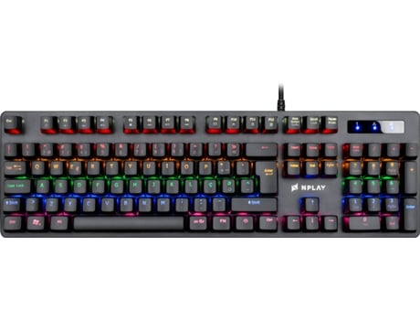 Teclado Gaming NPLAY Conquer 2.0 (Mecánico - Portugués - Negro)