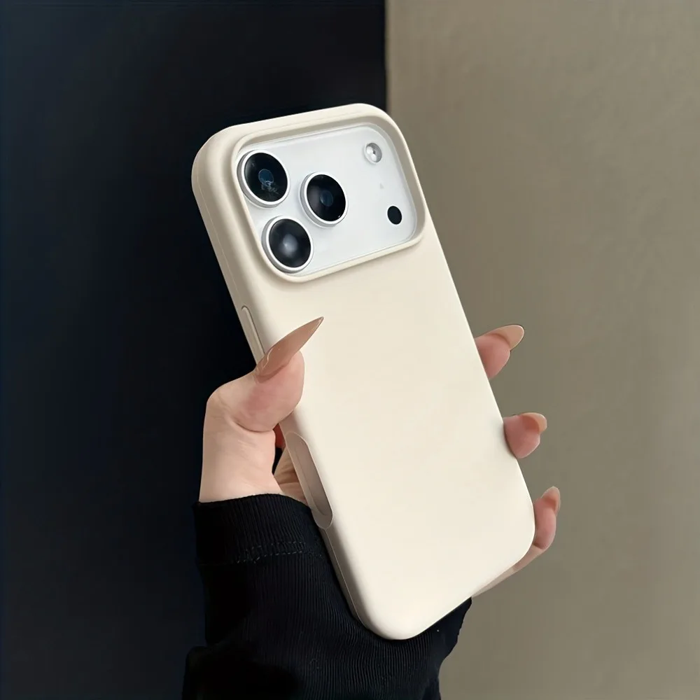 (iphone 13 Pro Blanco Antiguo) Funda Protectora De Silicona Líquida Para Iphone, A Prueba De Golpes Y Con Cubierta Trasera Suave Y Acolchada.