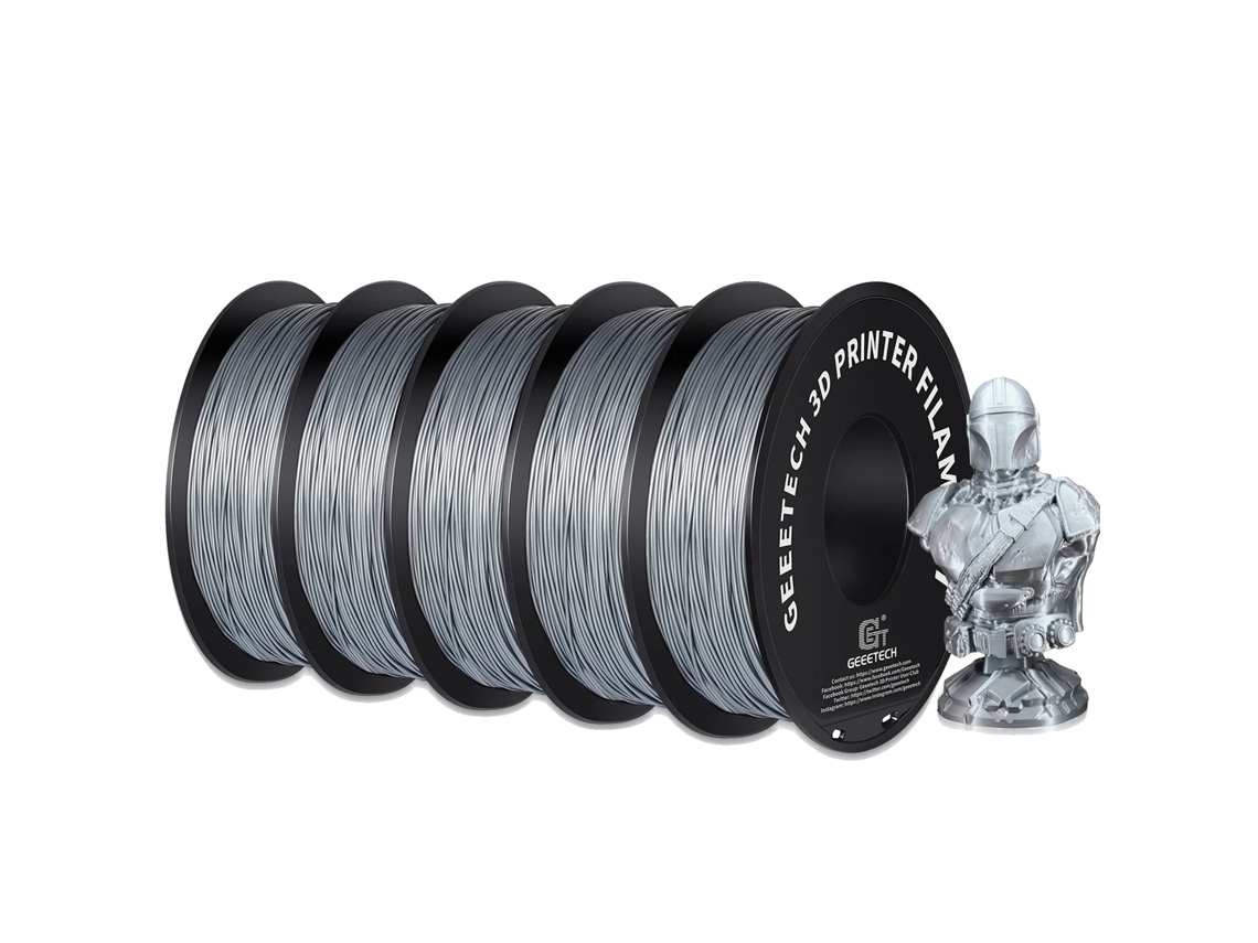 Filamento para impresora 3D, material PLA, compatibilidad versátil, OEM plateado
