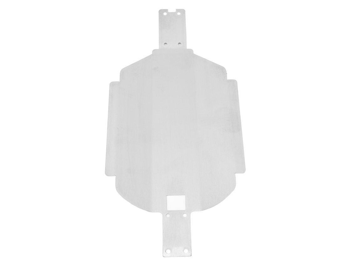 Chasis De Acero Inoxidable Para Coche Teledirigido Mjx 1/16 (modelos 16208, 16207, 16209 Y 16210) Con Placa Inferior.