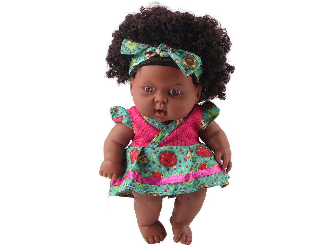 Muñeca Reborn Bebé Realista 20cm Pelo Rizado Muñeca Simulación Juguete Coleccionable Regalo Q8-003