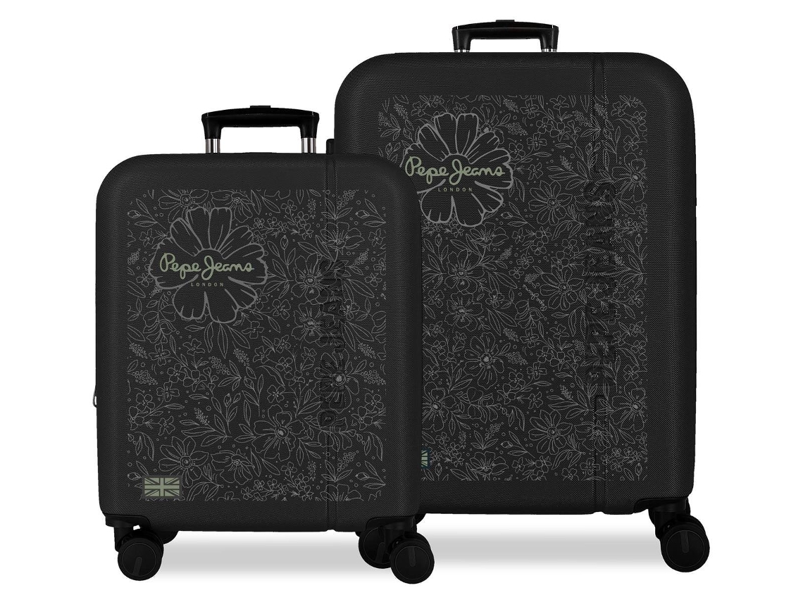 Juego de maletas PEPE JEANS Eloise negras (48x68x27cm 109l)