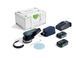 Lijadora excéntrica híbrida ETSC 2 125 4.0 I-Plus - FESTOOL - con 2 baterías 18V 4,0 Ah - cargador - Systainer - 577736