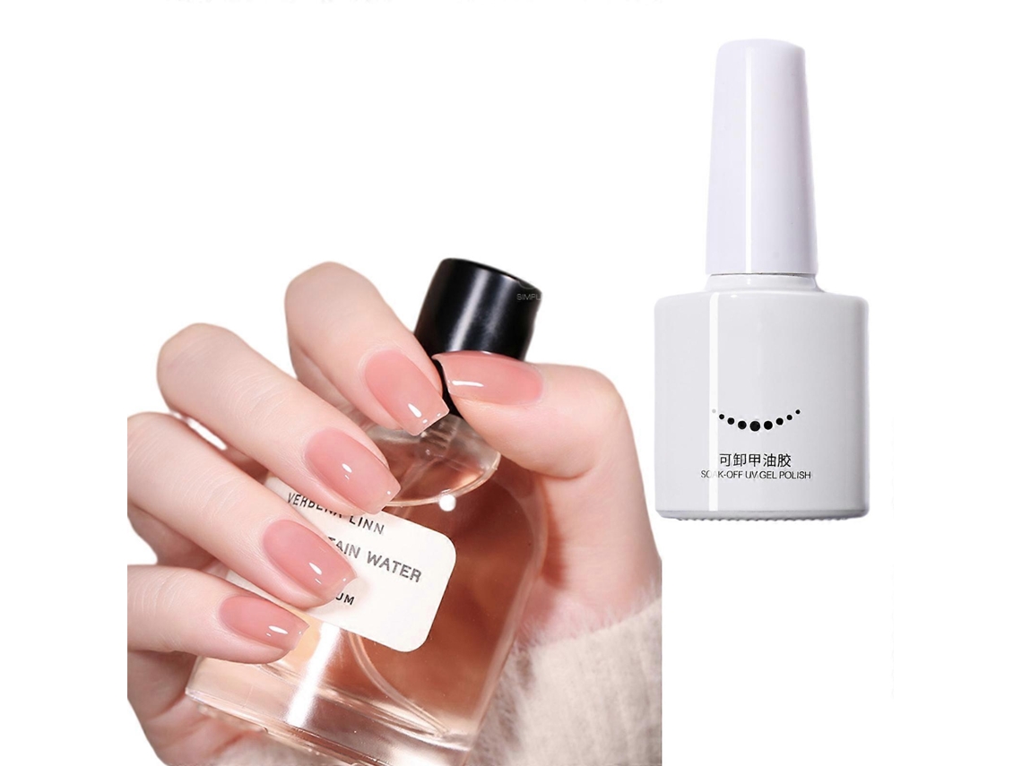 Set de esmaltes de gel Pretty Jelly Sheer, esmalte de gel rosa nude, set de esmaltes de gel transparentes cristalinos, esmalte de uñas Hengrongshen