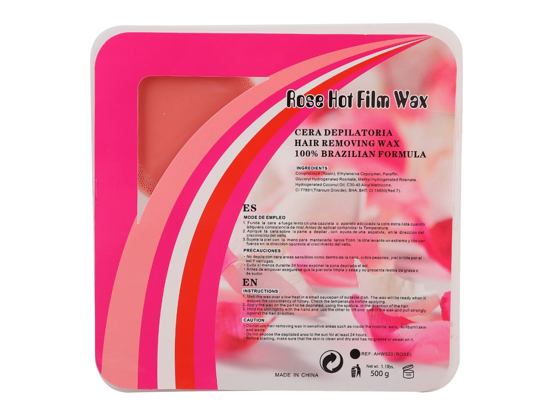 Bloque De Cera Dura Depilatoria Sólida 500g Hipoalergénica Painless Para Eliminación De Pelo Corporal Y Brazo 5