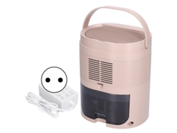 Deshumidificador portátil de 1L con gran capacidad, temporizador, color caqui, pequeño con asa oculta, 100-240V