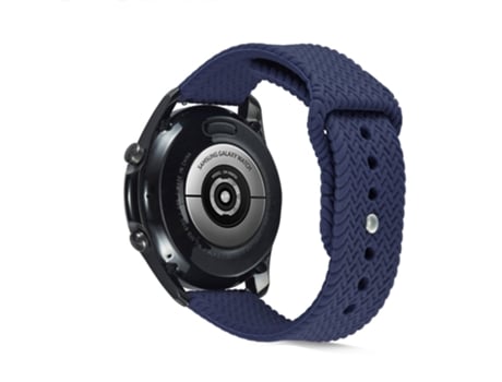 Correa de Silicona 20mm para Samsung Galaxy Watch4 Classic 46mm 42mm/Watch4 44mm 40mm/Galaxy Watch Active 2/Gear S2 Classic - azul oscuro