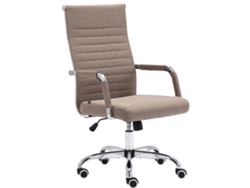 Silla de Escritorio DUDECOR (Acero - Beis)