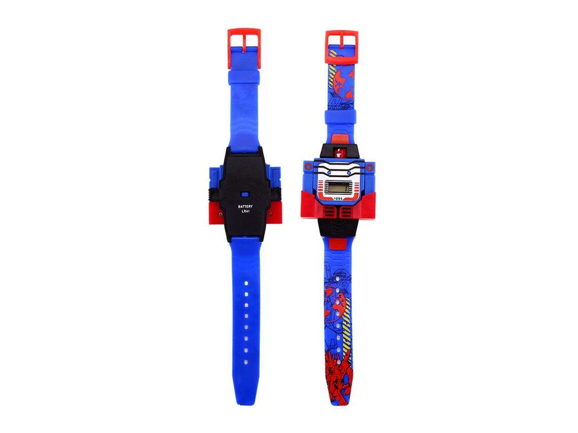 Reloj Digital Infantil Con Correa De Silicona Desmontable Juguete Azul