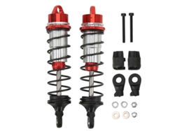 Amortiguadores Delanteros Rc, Aleación De Aluminio, Muelle De Alta Elasticidad, Para Arrma Escala 1/7, Rojo.