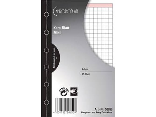 Cuarderno AVERY 50650 Negro (Cuadriculado)