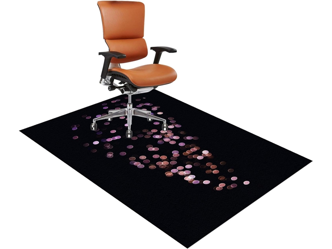 Tapete Cadeira Escritório Piso Protetor 60 X 70 Cm Carpete Parquet Madeira Azulejo Laminado Azul Carpetes