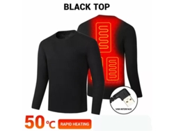 2xltengoo Hd-02b Conjunto Ropa Interior Térmica Forro Polar Mangas Largas Pantalones Térmicos Traje Usb Invierno