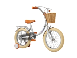 Bicicleta para Niños BEUNIK Vintage (Edad Recomendada: 5 a 7 Años - Ruedas de 16" - Gris)
