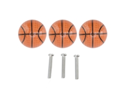 Tiradores De Cerámica Para Cajones Con Diseño De Baloncesto Para Cocina Y Hogar (juego De 3)