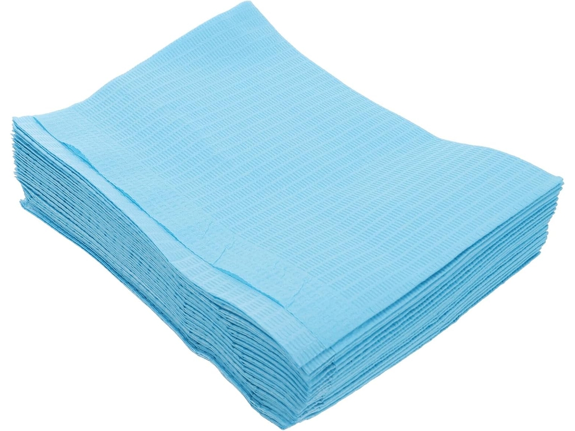 125 Pièces Tapis De Manucure Jetable Bleu Ciel Mat Impermeable Para Protection Y Pratique Nail A...