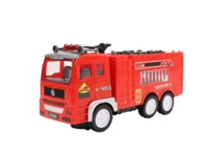 Caminhão de Bombeiros Elétrico BJ com Luzes e Sons 4D para Crianças, Brinquedo de Motocicleta de Bombeiros com LED para Colecionar e Brincar
