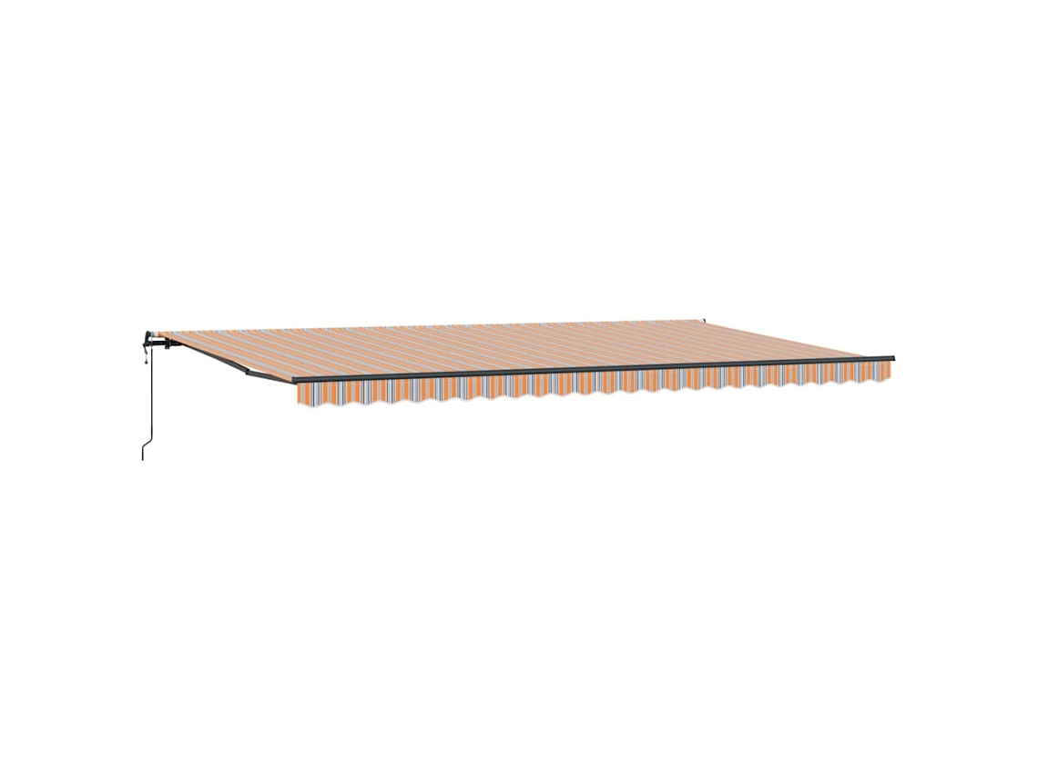 Toldo retráctil moderno Vidaxl de tela multicolor