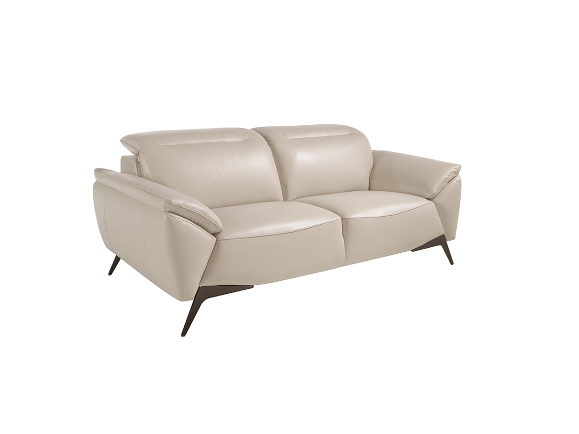 Sofá de 2 Plazas ANGEL CERDA  (191 x 107 x 78/102 cm - Piel Vacuno - Gris)
