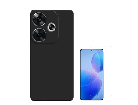 Funda Clearglass Compativel para Xiaomi Xiaomi Poco F6 PHONECARE Negro
