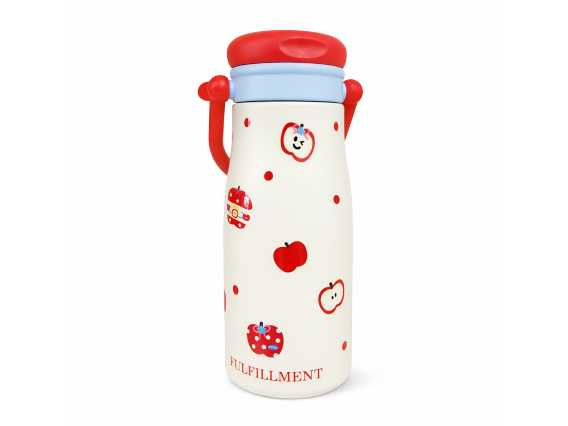 Botella térmica con asa BK 668-27 Beige + Rojo